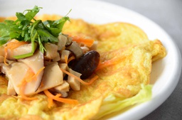 [E003] Carrot &amp; Mushroom Omelette 芙蓉蛋